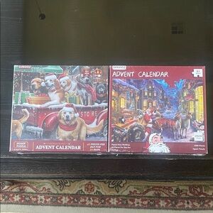 SVNVIOZ Set of Two (2) Advent Calendar 1008 Pieces Jigsaw Puzzles